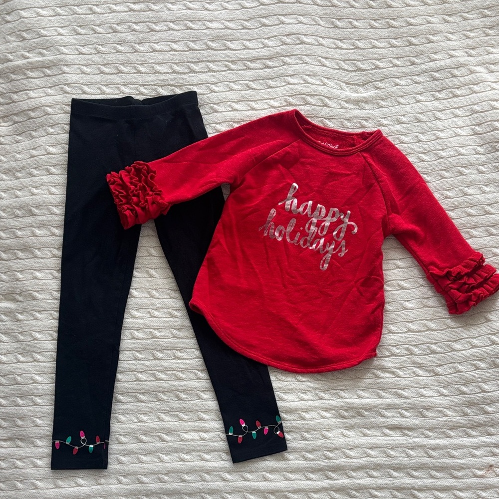 Cat & Jack Happy Holidays Outift